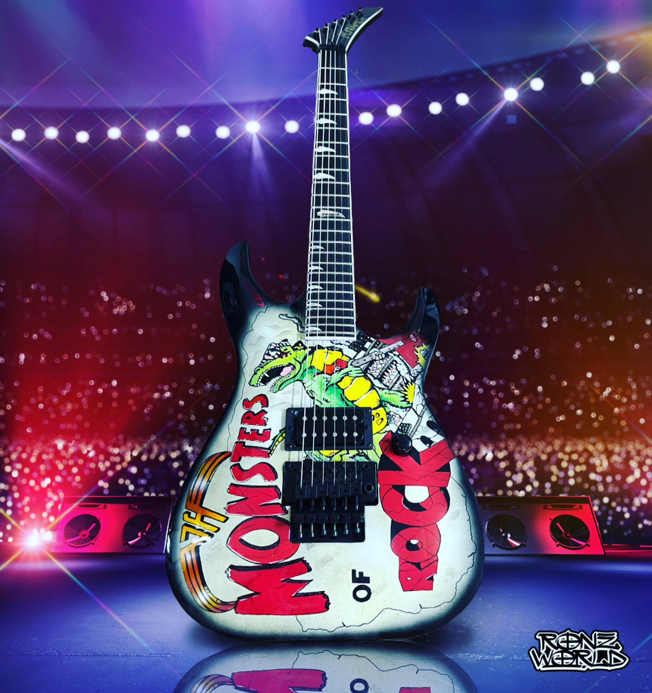 "1988" - Monsters of Rock Throwback Design | Kramer SM-1 H