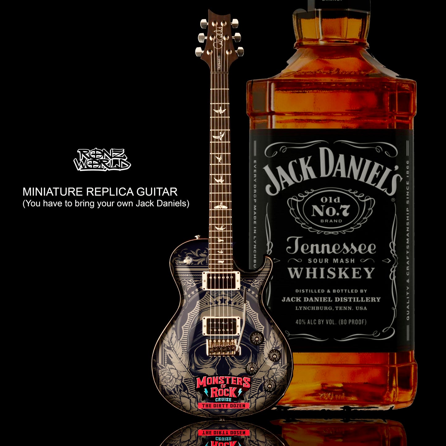 Monsters of Rock Cruise 2024 Mini Guitar