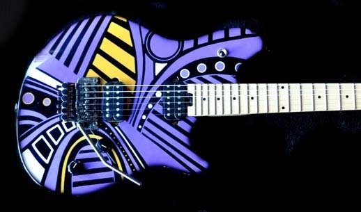 Purple Deco Guitar