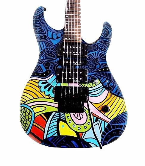 Deco Swirl Guitar