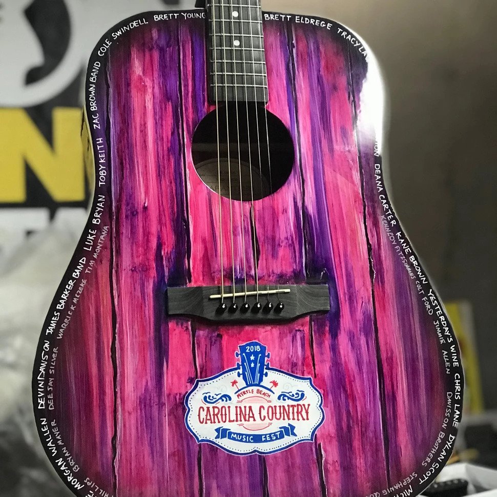 Carolina Country Festival  2018 Full Sized Guitar