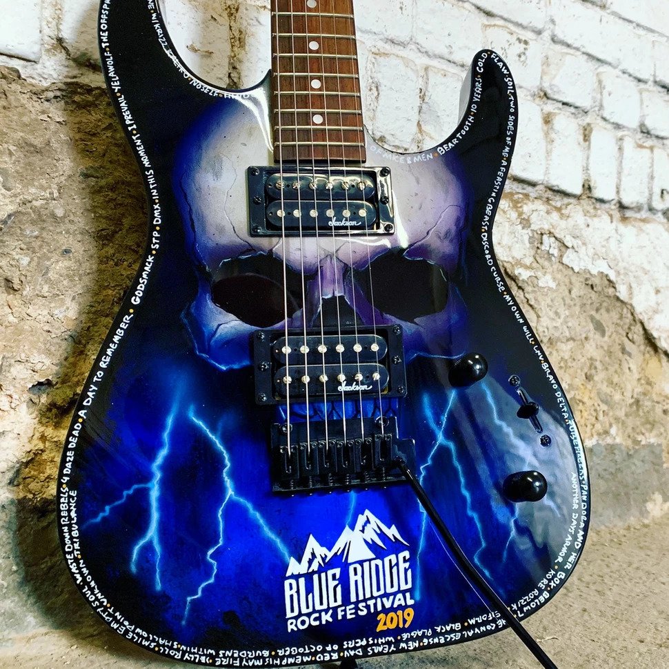 Blue Ridge Rock Festival 2019 Full Sized Guitar