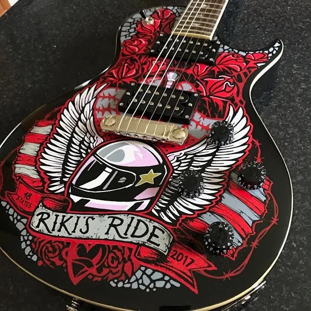 Riki's Ride 2017 Festival Full Sized Guitar