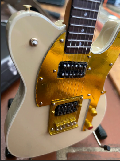 John5 Gold/Mirror Fender Tele Mini Guitar