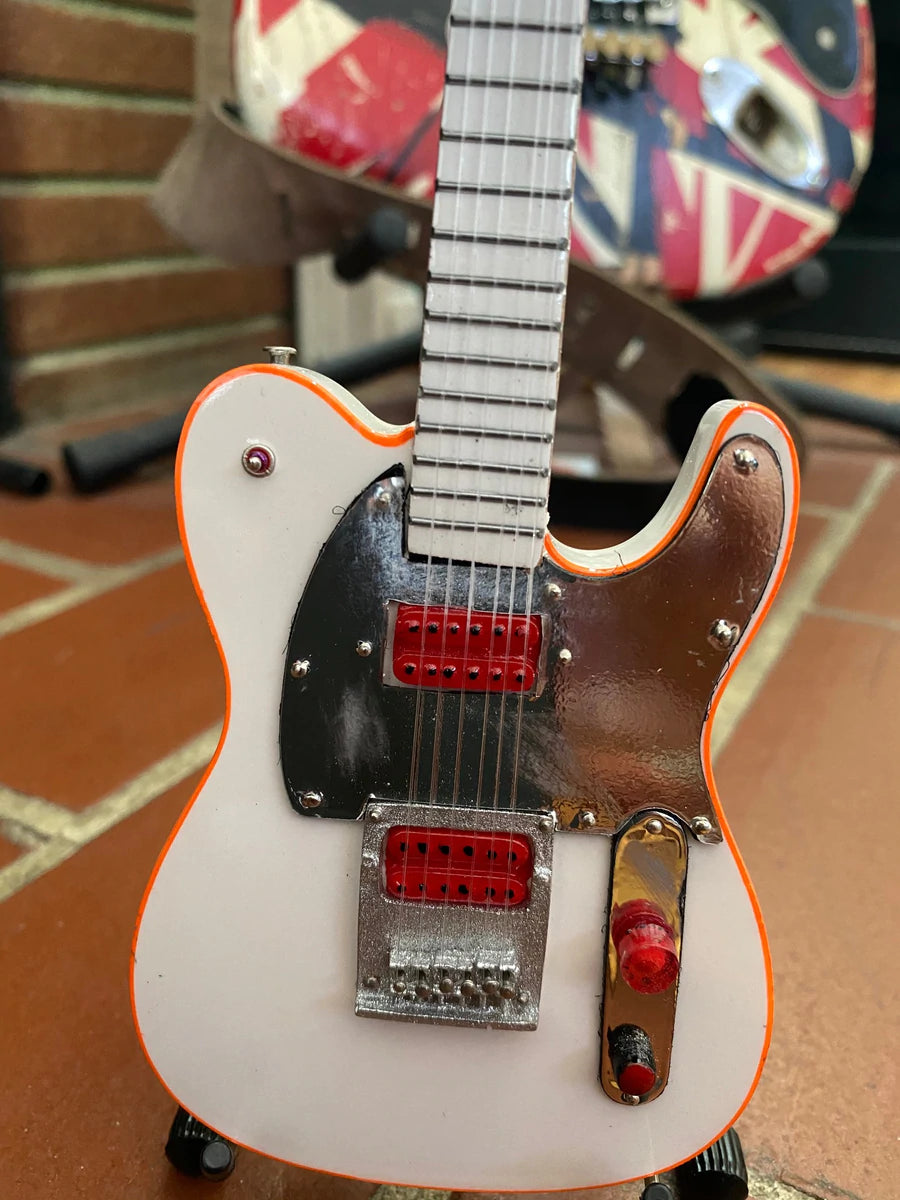 John5 White/Mirror Fender Tele Mini Guitar